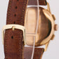 VINTAGE Universal Uni-Compax SILVER 35mm 18K Rose Gold Leather Manual 12445