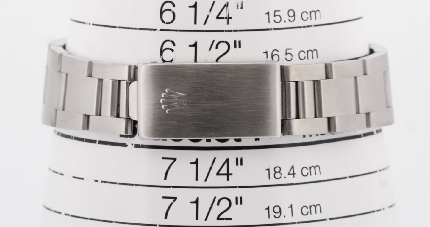 Rolex Air-King Precision SILVER DIAMOND Stainless Steel 34mm Oyster Watch 14000M