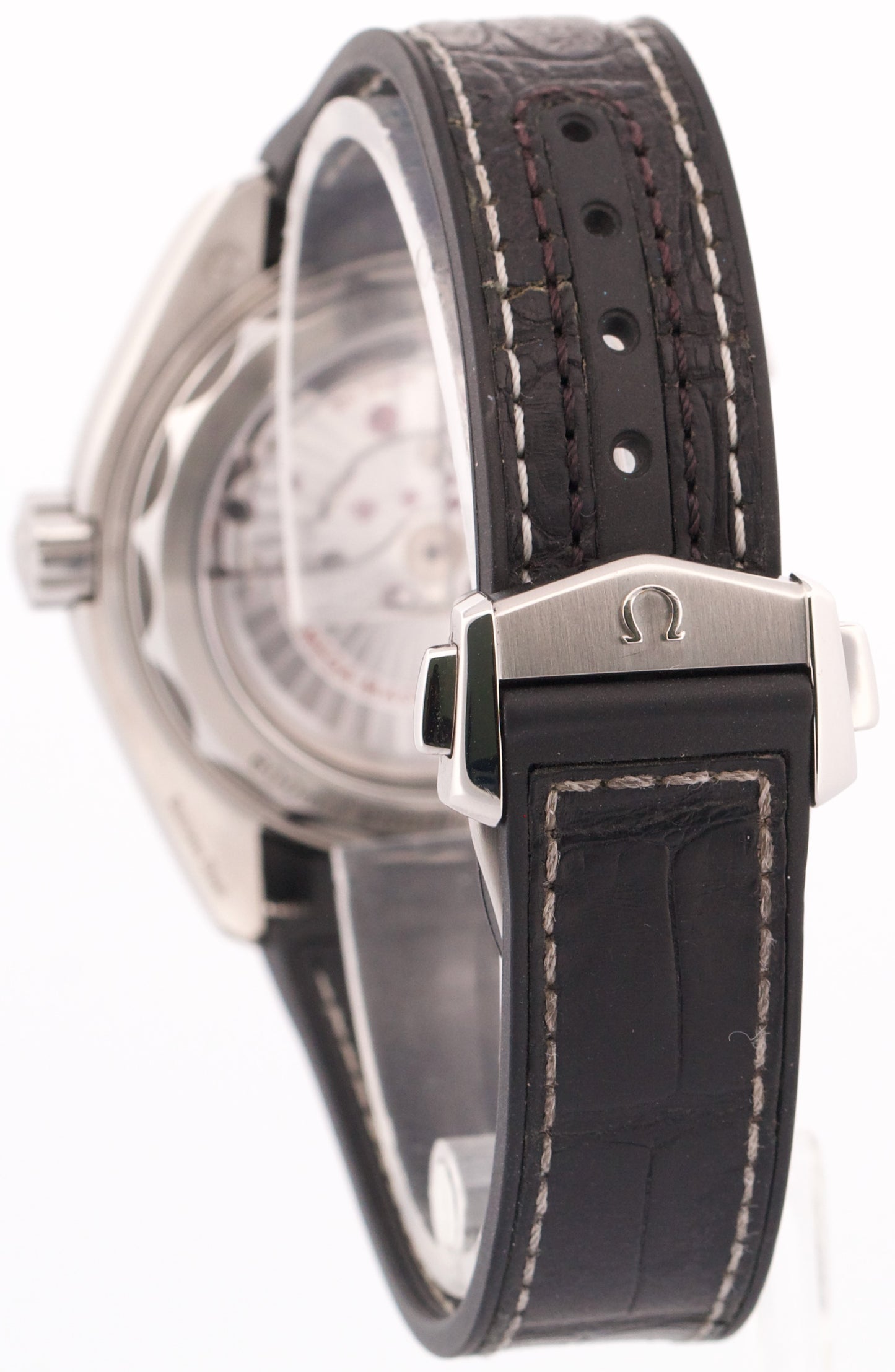 Omega Seamaster Planet Ocean BLACK Steel Leather 43.5mm 215.33.44.21.01.001 BOX
