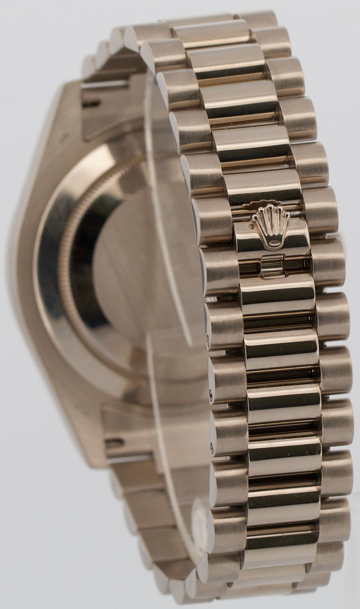Rolex Day-Date II 218239 Blue Arabic Wave 18K White Gold President 41mm Box