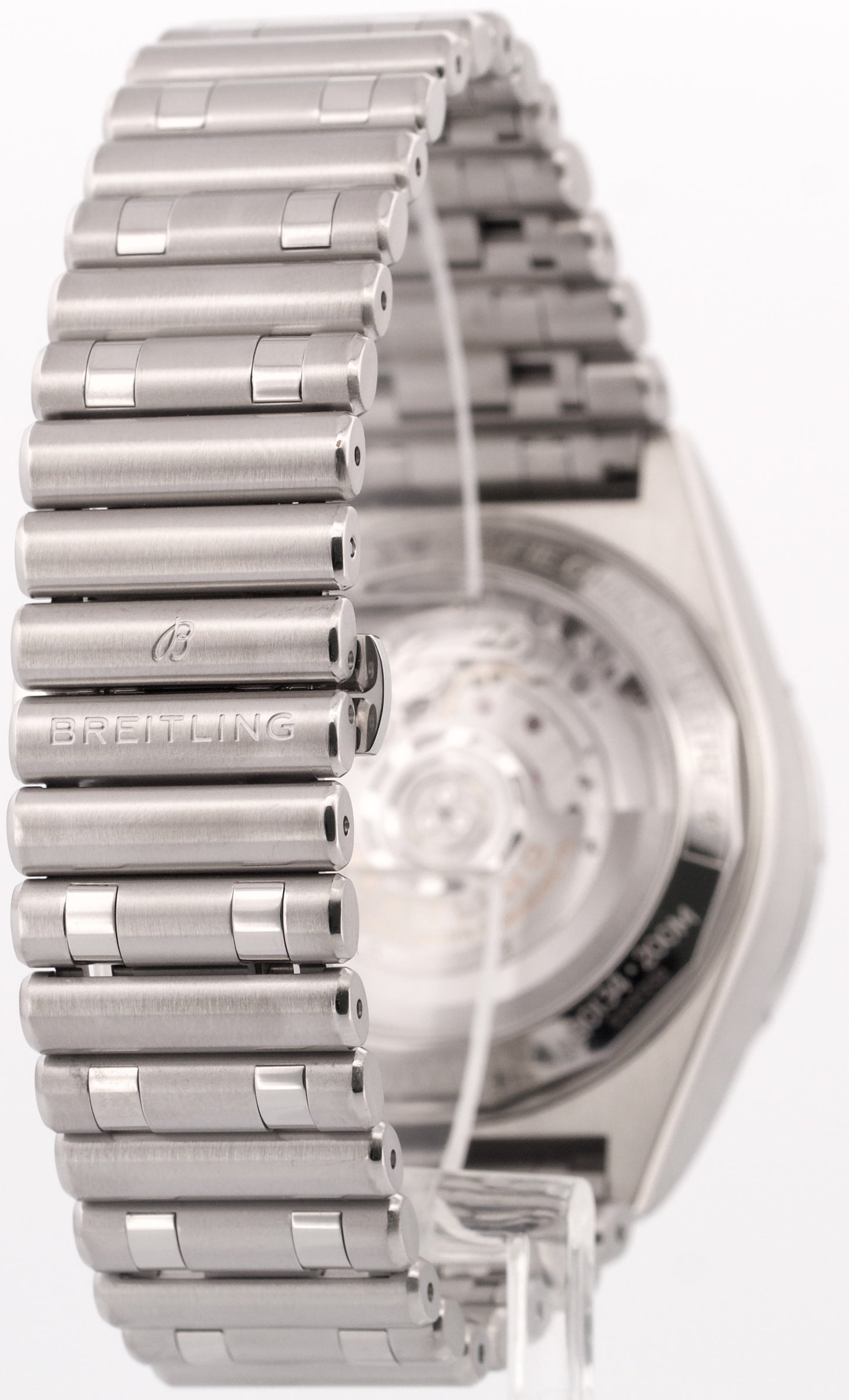 2021 PAPERS Breitling Chronomat B01 SALMON Stainless Steel 42mm AB0134 BOX