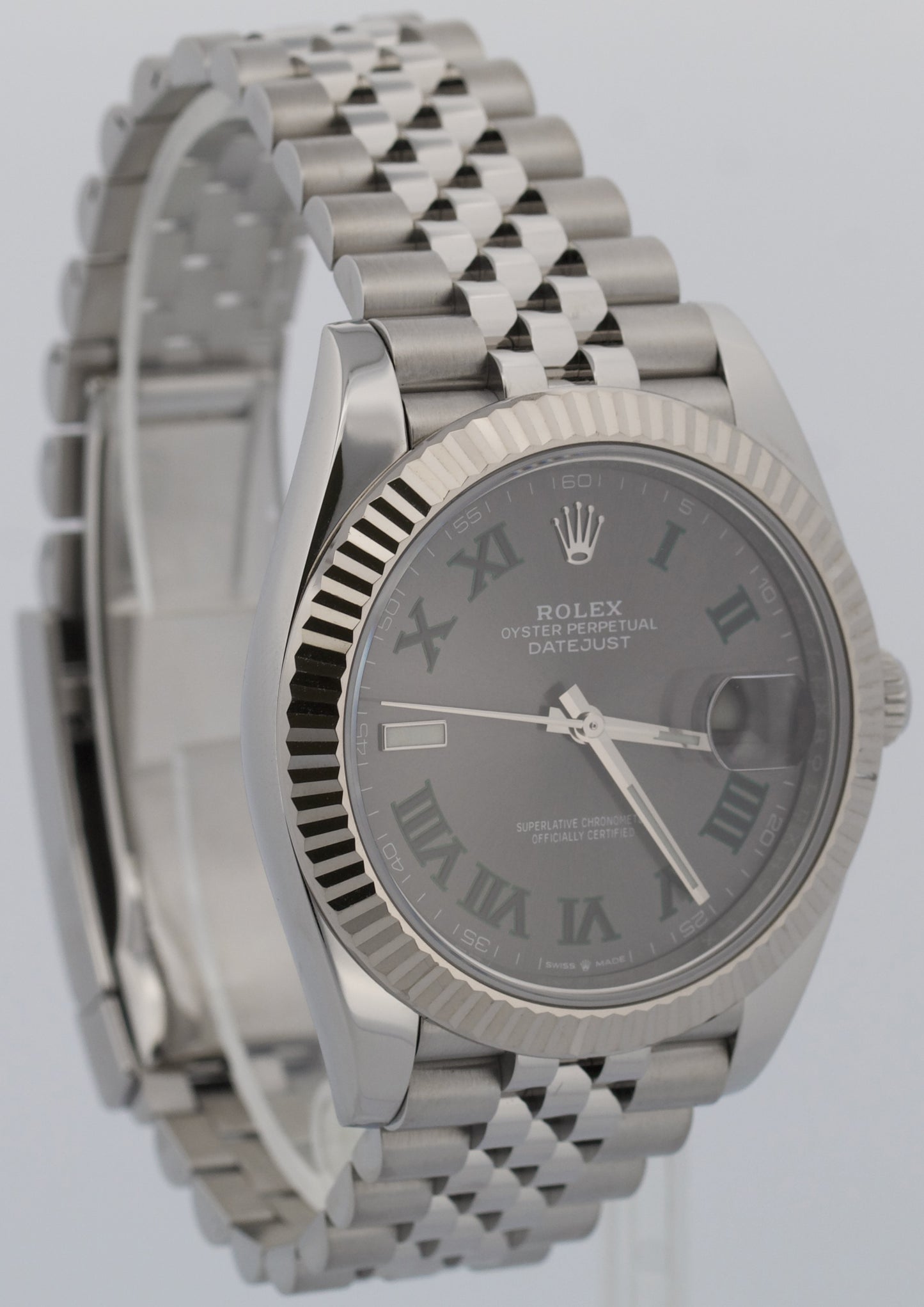 2022 PAPERS Rolex DateJust 41 WIMBLEDON 18K Gold 41mm JUBILEE 126334 Watch BOX
