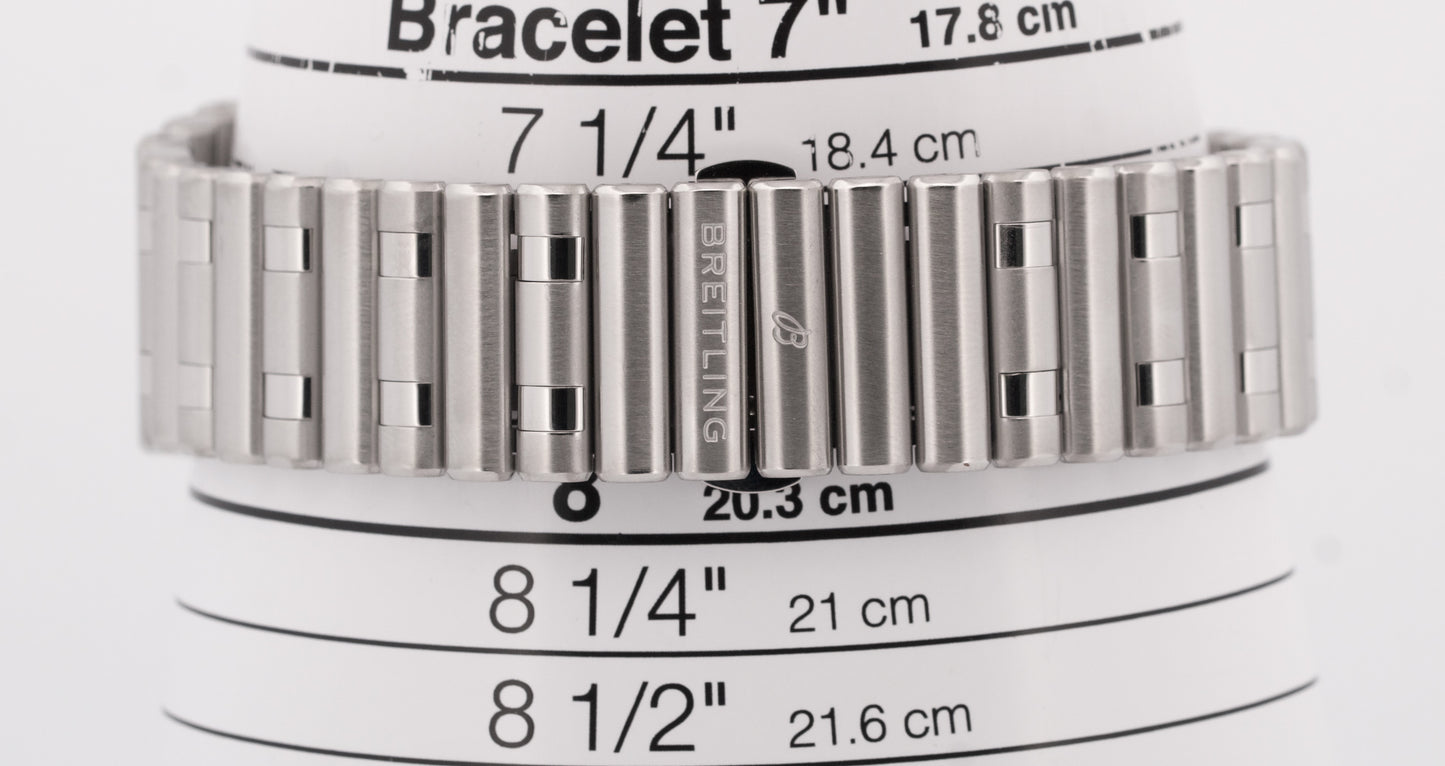 2021 PAPERS Breitling Chronomat B01 SALMON Stainless Steel 42mm AB0134 BOX
