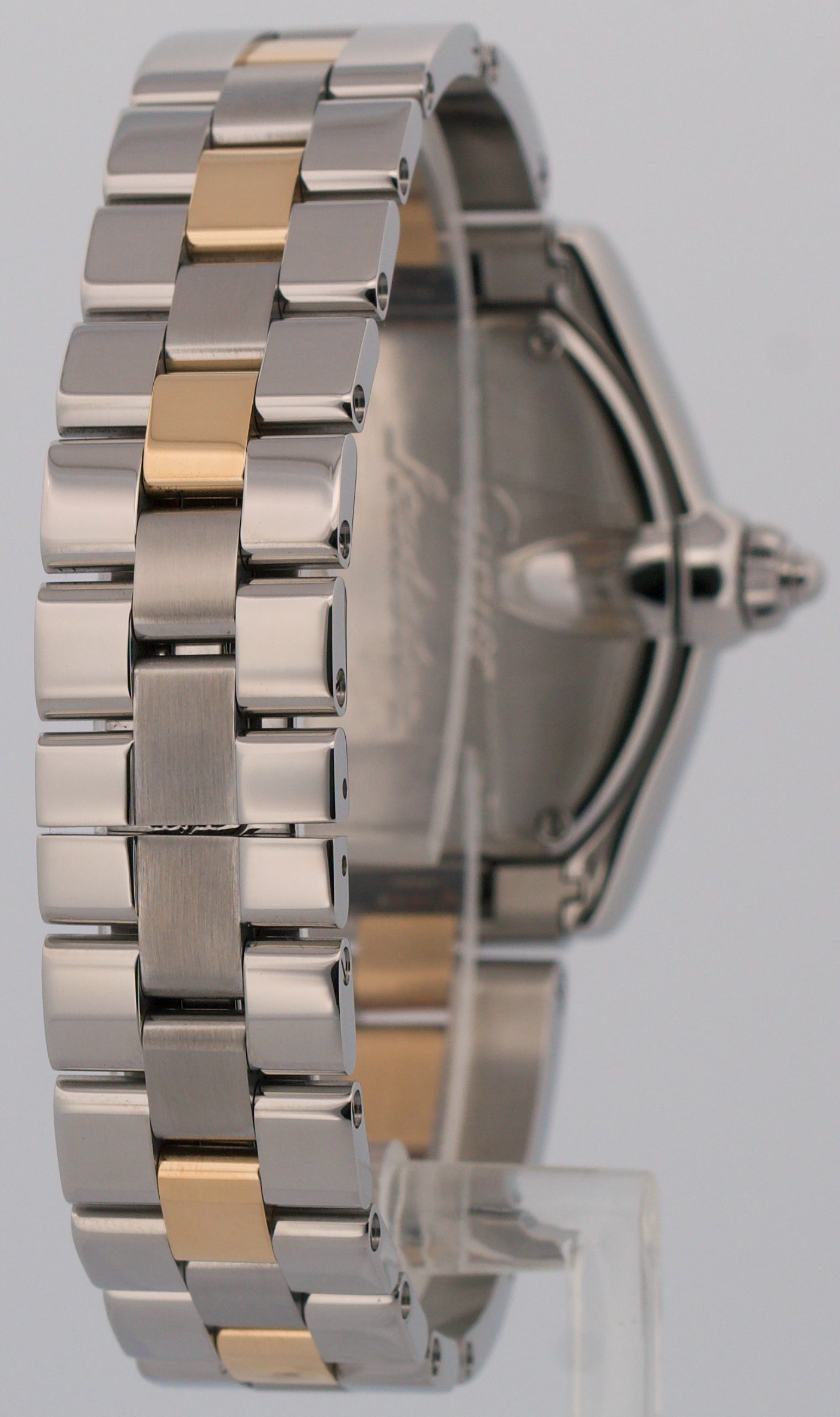 Ladies Cartier Roadster SILVER Roman 31mm Quartz 18K Steel 2675 W62026Y4 Watch