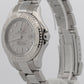 2003 Rolex Yacht-Master 168622 Platinum Stainless Steel 35mm Watch Box Papers
