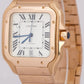 MINT PAPERS Cartier Santos 39.8mm 18K Rose Gold Watch Leather 4071 WHSA0018 BOX