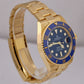 2022 PAPERS Rolex Submariner Date 41 18K Yellow Gold BLUE 41mm 126618 LB B+P