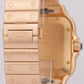 MINT PAPERS Cartier Santos 39.8mm 18K Rose Gold Watch Leather 4071 WHSA0018 BOX