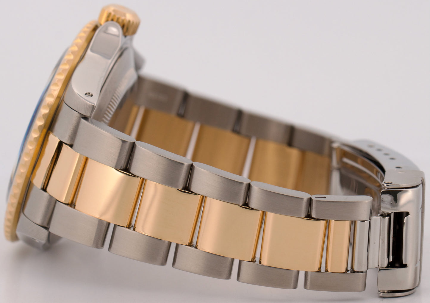 1999 Rolex Submariner Date 40mm BLACK 18K Yellow Gold SWISS ONLY Steel 16613