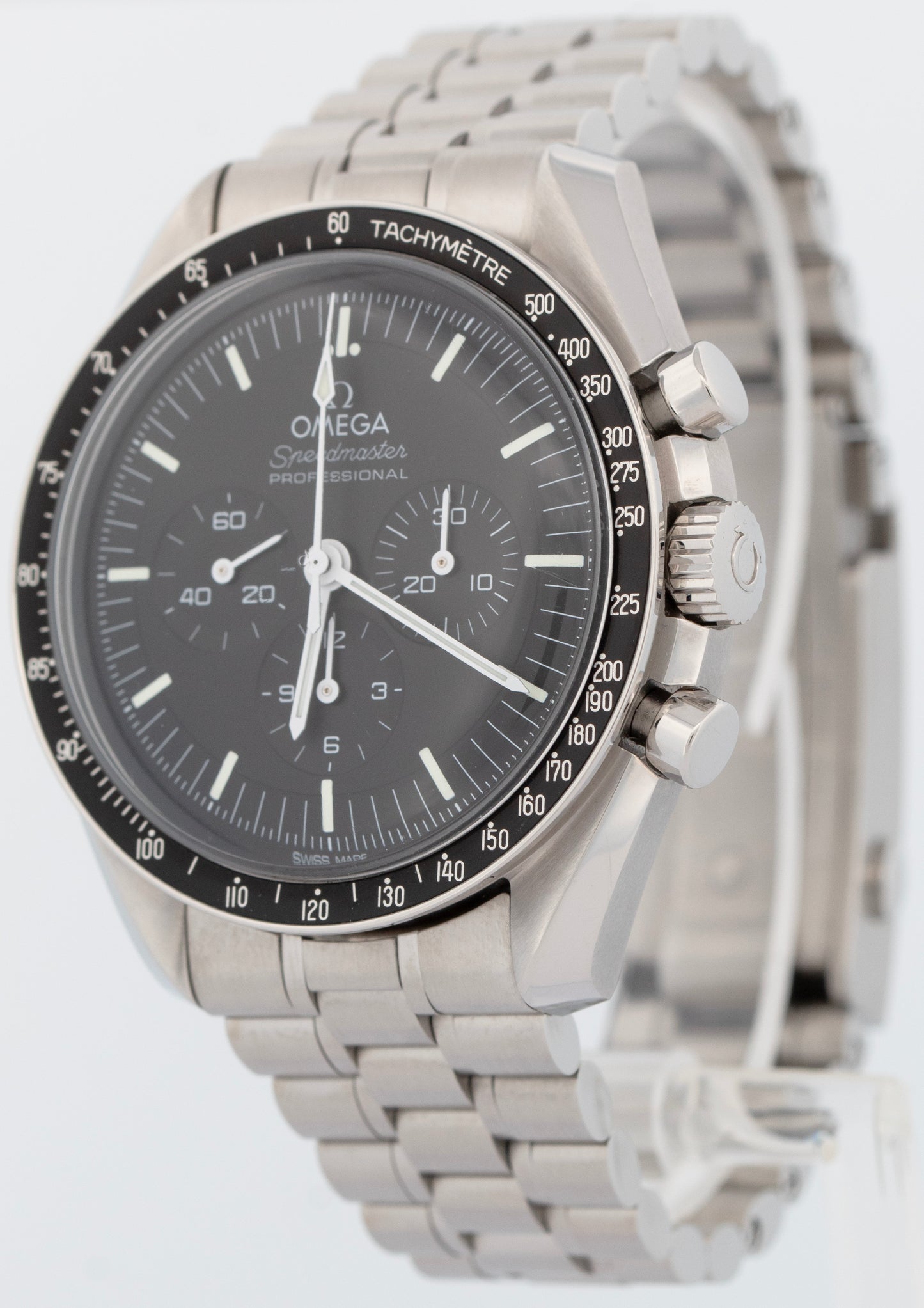 2024 PAPERS Omega Speedmaster Moonwatch 42mm Black Steel 310.30.42.50.01.001 BOX