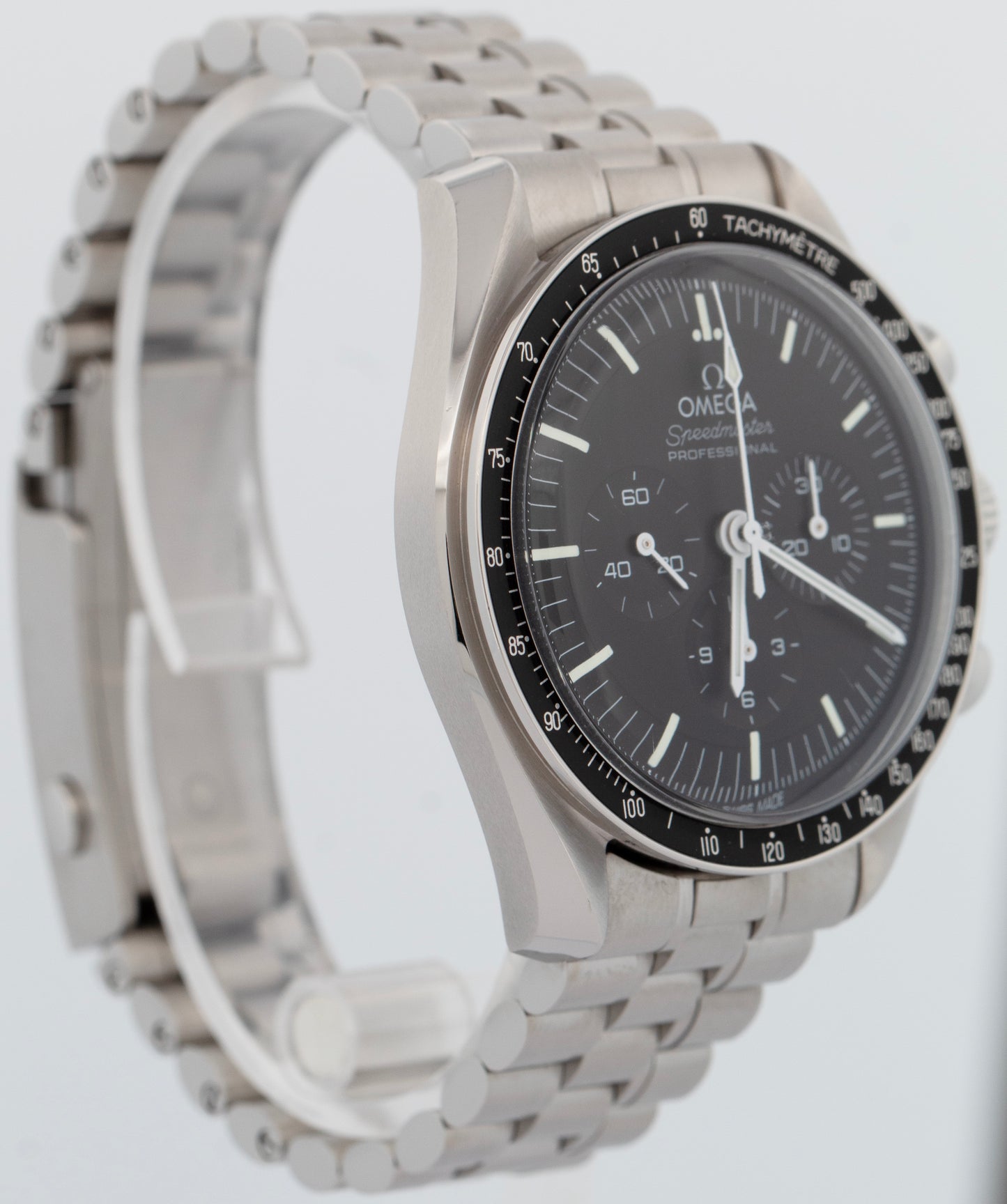 2024 PAPERS Omega Speedmaster Moonwatch 42mm Black Steel 310.30.42.50.01.001 BOX