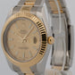 2010 Rolex Datejust II 116333 Champagne 18K Gold Steel Oyster 41mm Box Papers