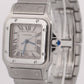 Ladies Cartier Santos Galbee WHITE Quartz 29mm Stainless Steel 1564 W20060D6