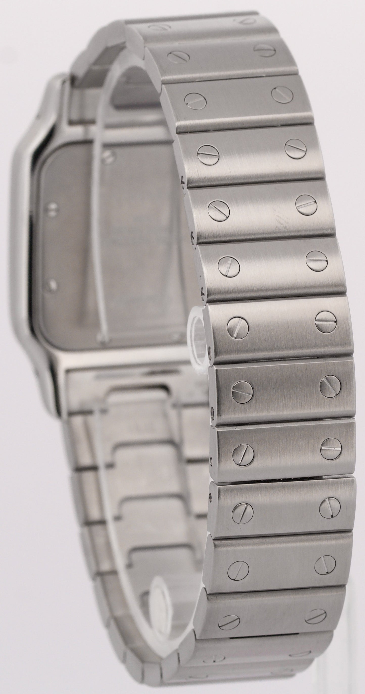 Ladies Cartier Santos Galbee WHITE Quartz 29mm Stainless Steel 1564 W20060D6