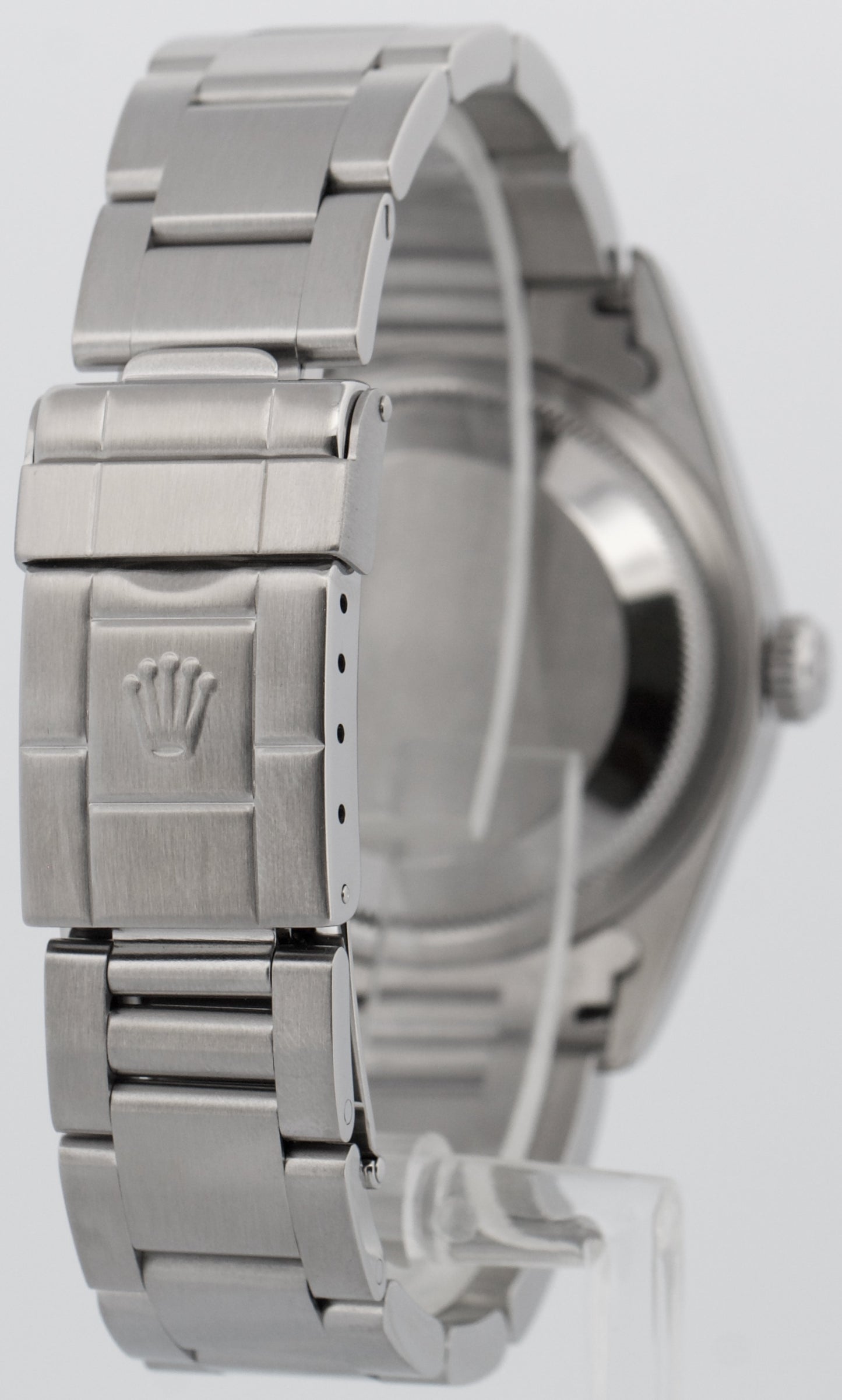 Rolex Explorer I 36mm Black SWISS ONLY Steel Oyster NO-HOLES 3-6-9  Watch 14270