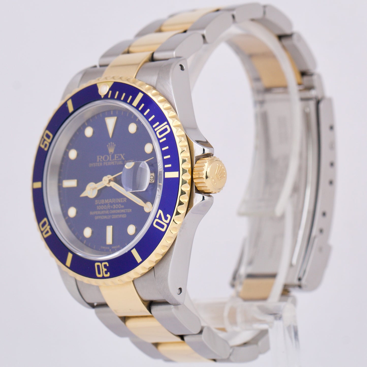 2020 RSC Rolex Submariner Date Blue Two-Tone Gold Stainless Steel 40mm 16613 BOX