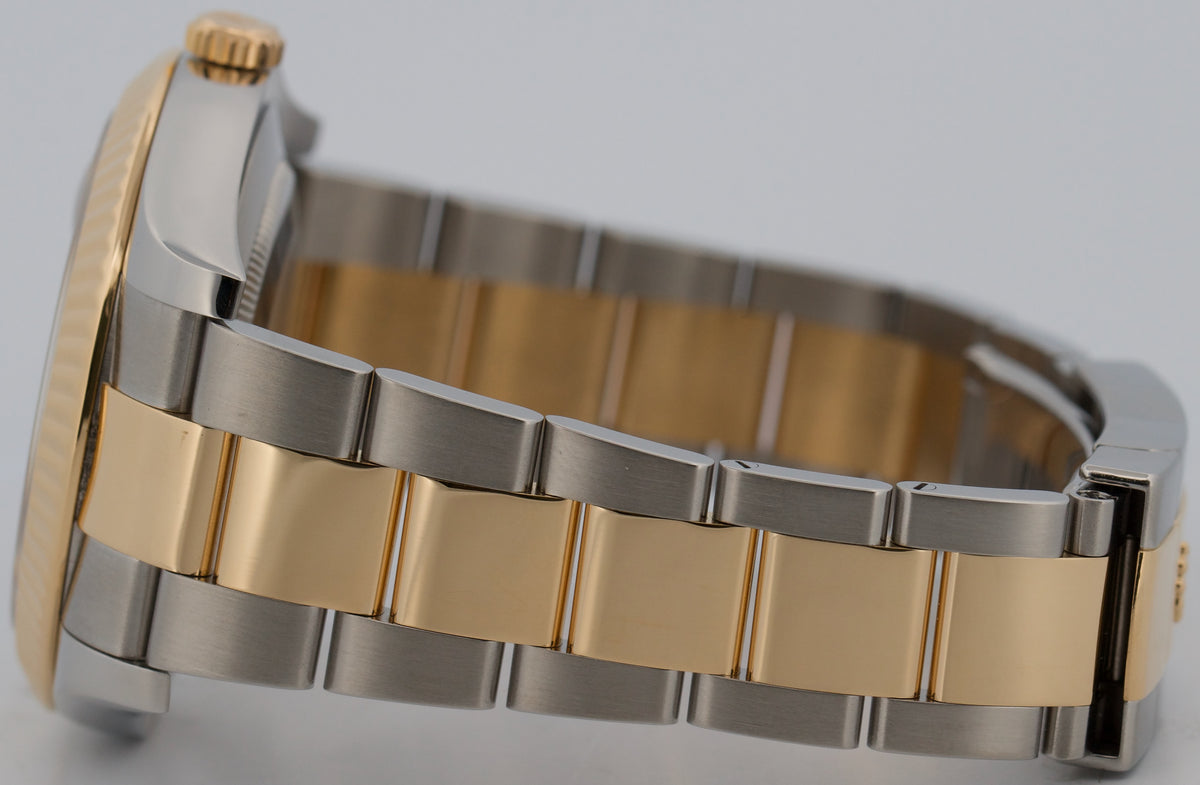2010 Rolex Datejust II 116333 Champagne 18K Gold Steel Oyster 41mm Box Papers