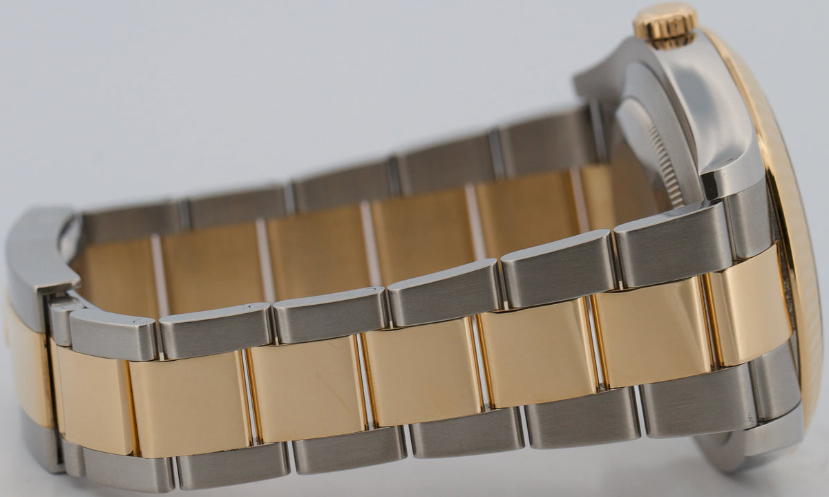 2010 Rolex Datejust II 116333 Champagne 18K Gold Steel Oyster 41mm Box Papers