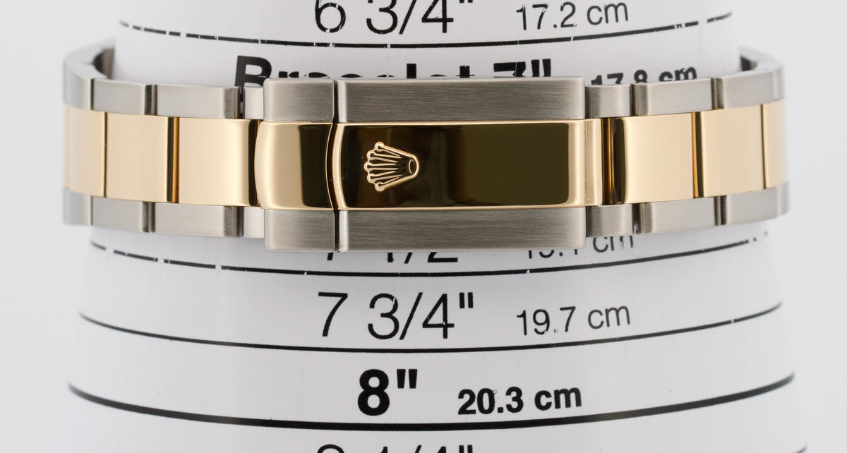 2010 Rolex Datejust II 116333 Champagne 18K Gold Steel Oyster 41mm Box Papers