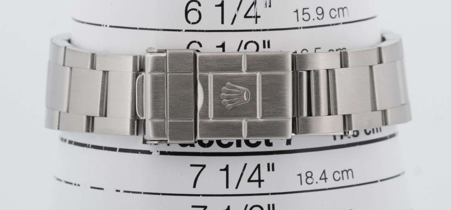 Rolex Explorer I 36mm Black SWISS ONLY Steel Oyster NO-HOLES 3-6-9  Watch 14270