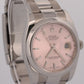 2014 PAPERS Rolex DateJust 36mm PINK Red Roulette OYSTER Steel Watch 116200 BOX