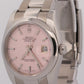 2014 PAPERS Rolex DateJust 36mm PINK Red Roulette OYSTER Steel Watch 116200 BOX