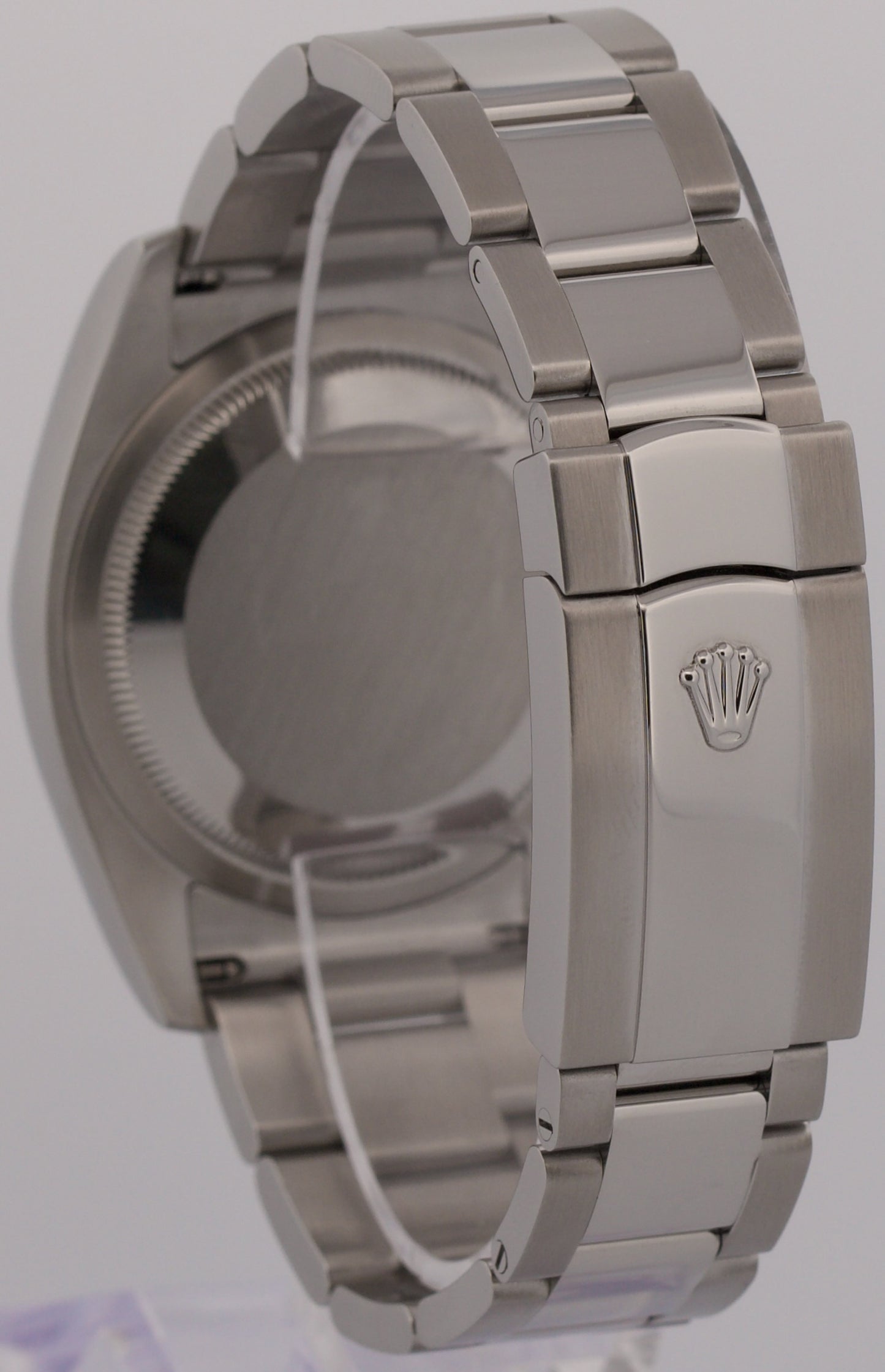 2014 PAPERS Rolex DateJust 36mm PINK Red Roulette OYSTER Steel Watch 116200 BOX