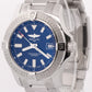 2024 PAPERS Breitling Avenger 43 BLUE Stainless Steel 43mm Watch A17318 BOX