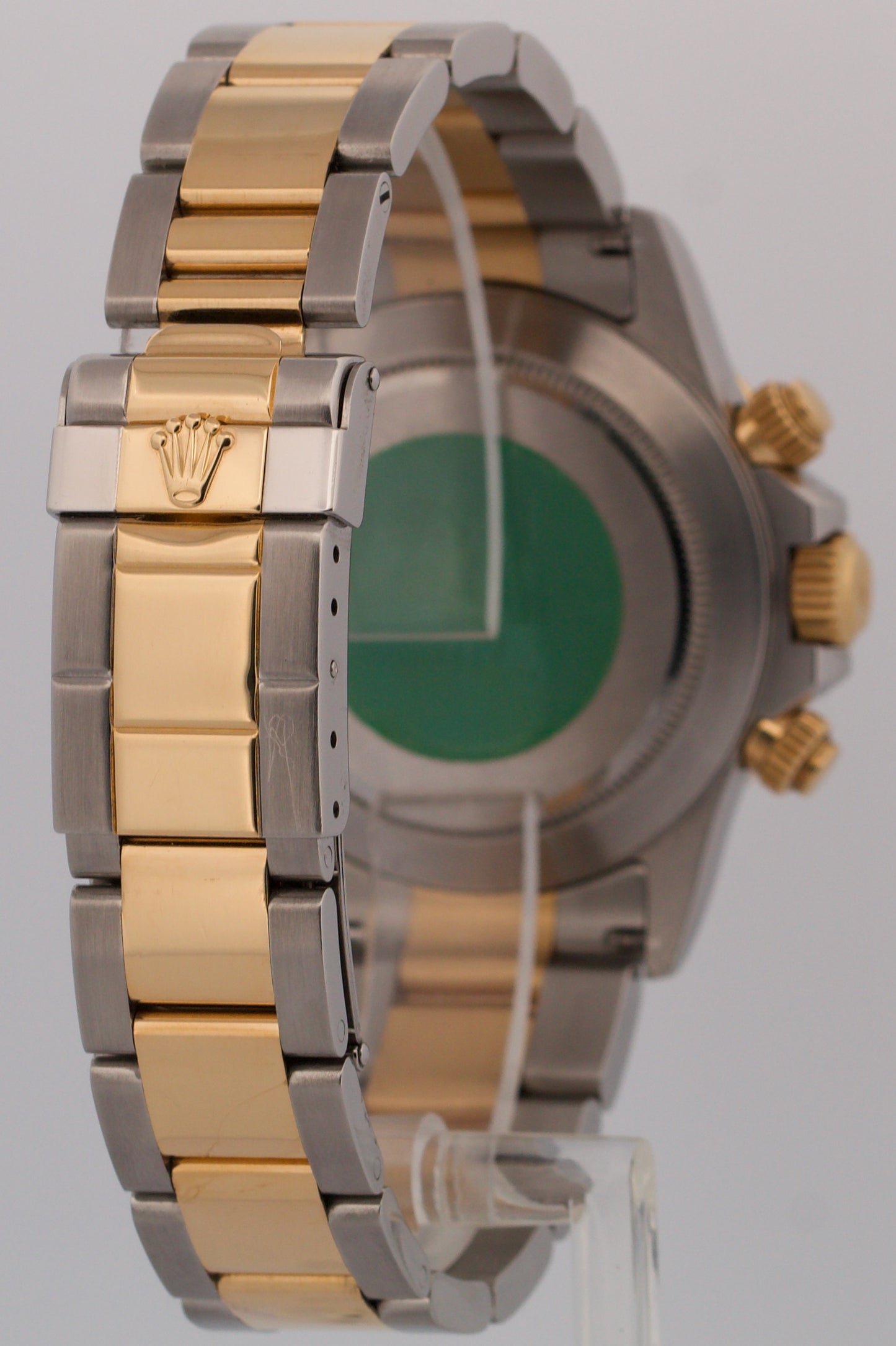 UNPOLISHED PAPERS Rolex Daytona Cosmograph BLACK 18K Gold ZENITH Steel 16523 BOX
