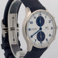 2023 IWC Portugieser Chronograph IW371620 White Blue 41mm Steel Box Papers