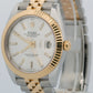 UNWORN PAPERS Rolex DateJust 41 SILVER 18K Gold JUBILEE 41mm 126333 Watch BOX
