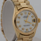 1973 Rolex DateJust Midsize 6827 President MOP Diamond 18K Yellow Gold 31mm