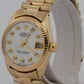 1973 Rolex DateJust Midsize 6827 President MOP Diamond 18K Yellow Gold 31mm
