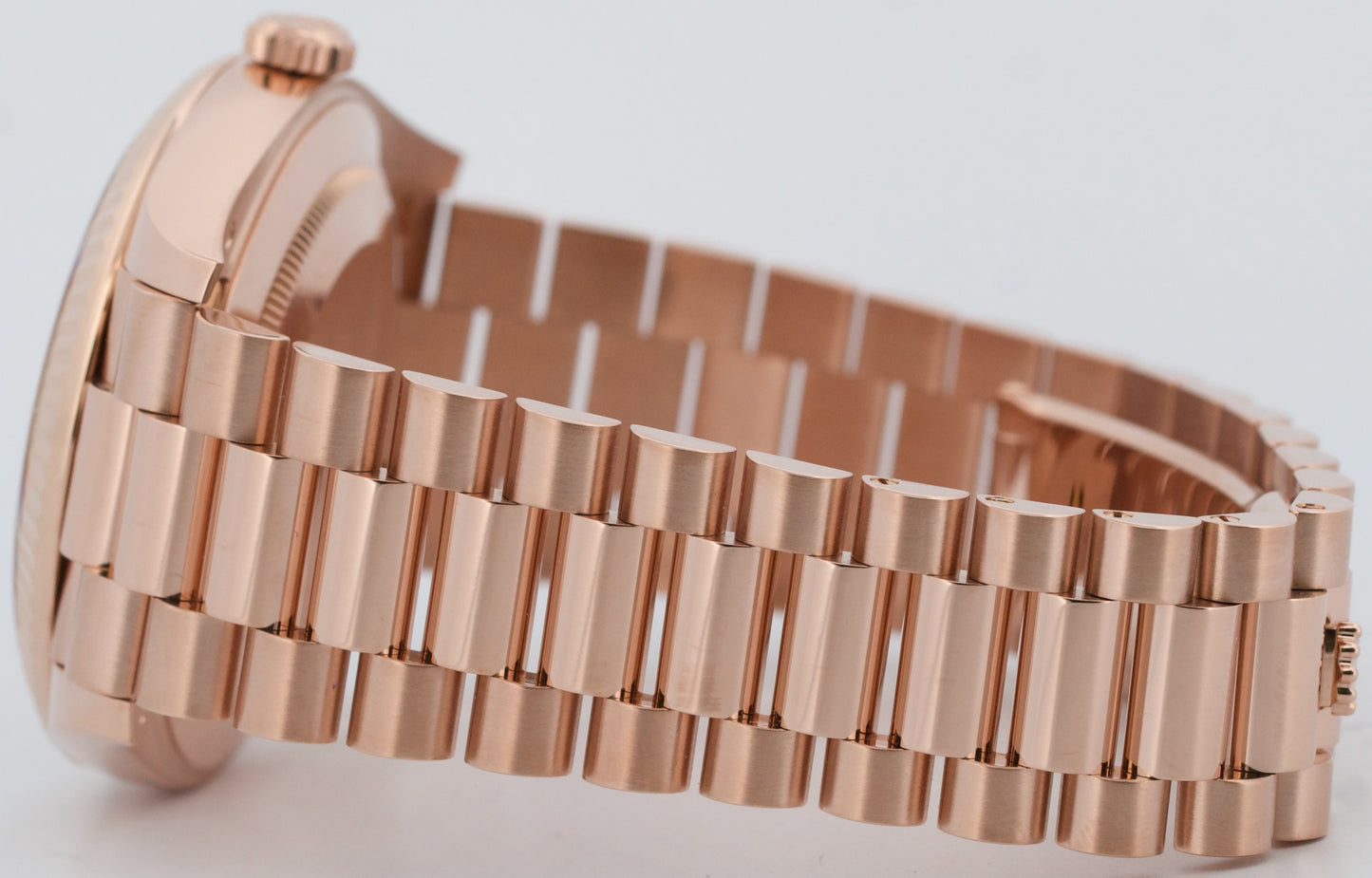 PAPERS Rolex Day-Date President 40mm CHOCOLATE ROMAN Brown 18K Gold 228235 BOX