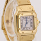 2025 SERVICE Cartier Santos Carree WHITE ROMAN 18k Gold Automatic 24mm 0901