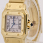 2025 SERVICE Cartier Santos Carree WHITE ROMAN 18k Gold Automatic 24mm 0901