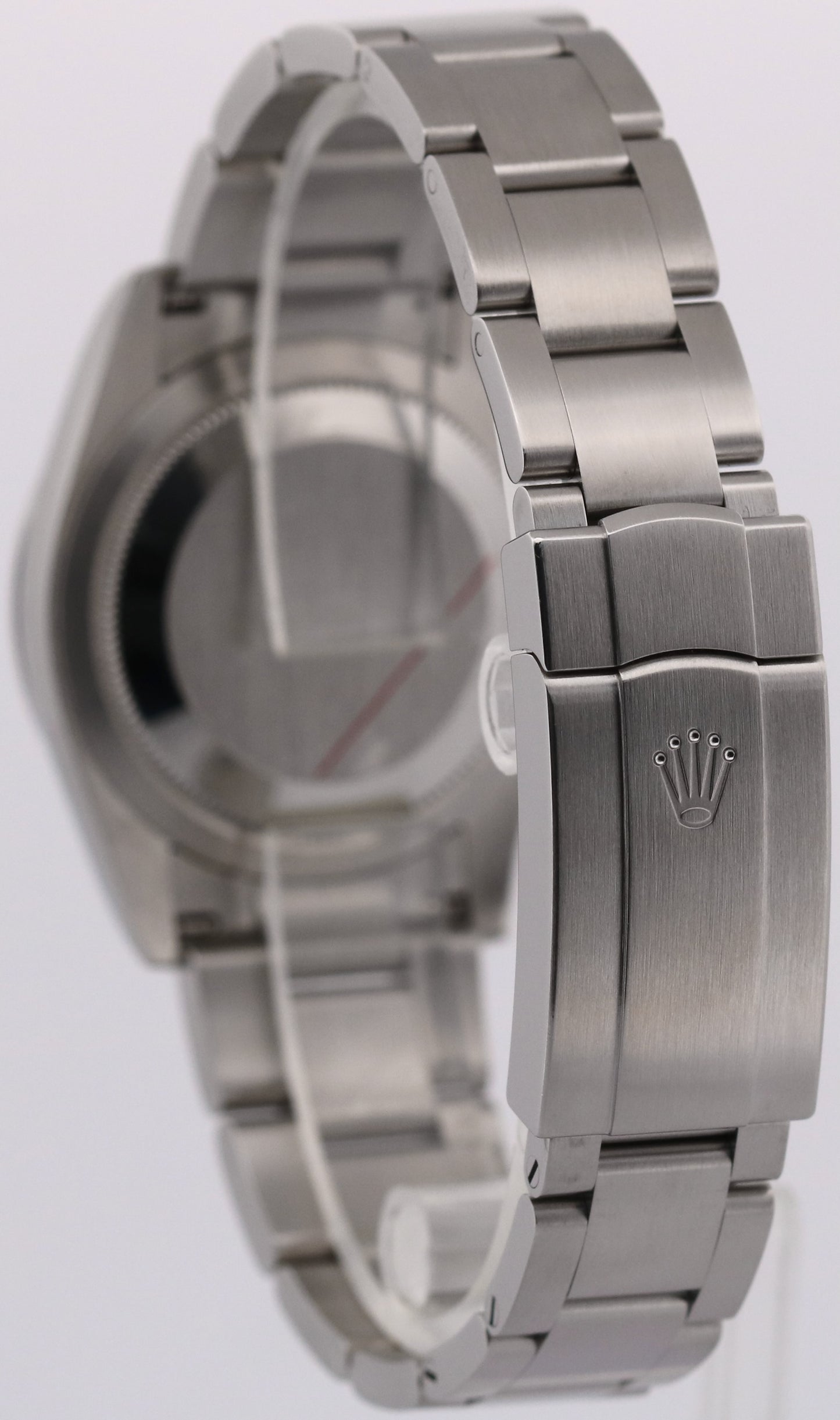 2022 PAPERS Rolex Oyster Perpetual BLACK Steel 34mm Oyster Watch 124200 BOX