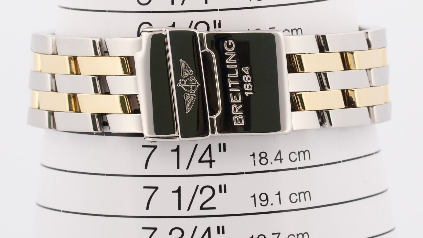 2013 PAPERS Breitling Windrider Wings MOP DIAMOND 38mm Steel Watch B10050 BOX