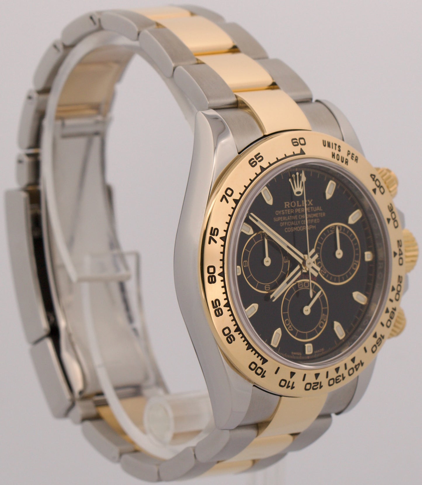 2020 PAPERS Rolex Daytona BLACK Two-Tone Stainless 18K Yellow Gold 116503 BOX