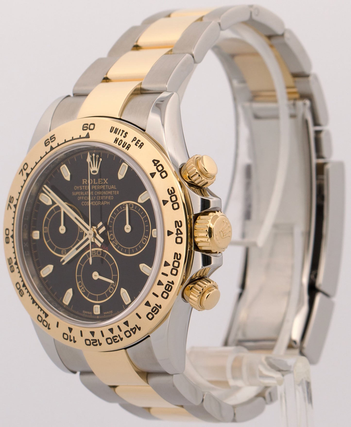 2020 PAPERS Rolex Daytona BLACK Two-Tone Stainless 18K Yellow Gold 116503 BOX