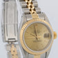 Ladies Rolex DateJust 26mm CHAMPAGNE 18K Yellow Gold Steel JUBILEE Fluted 69173