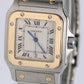 Ladies Cartier Santos Galbee Two-Tone Gold Steel White 29mm Quartz 1566 Watch