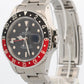 2025 RSC Rolex GMT-Master II 16760 Fat Lady Coke Red Black Steel 40mm Watch Box