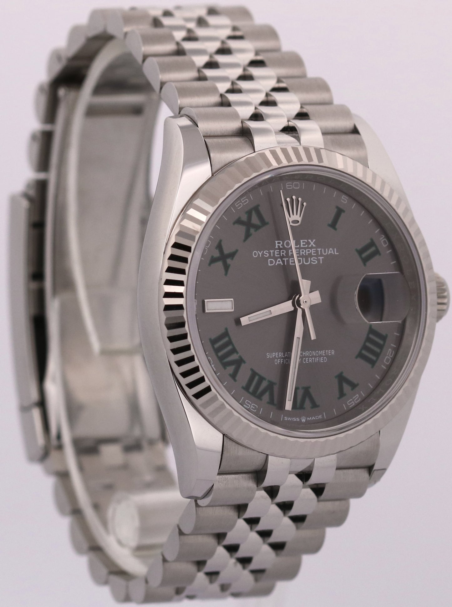 2024 PAPERS Rolex DateJust WIMBLEDON 36mm Steel 18K Gold JUBILEE 126234 BOX