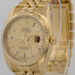 2008 PAPERS Rolex DateJust 36mm CHAMPAGNE 18K Gold Jubilee REHAUT 116238 BOX