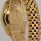 2008 PAPERS Rolex DateJust 36mm CHAMPAGNE 18K Gold Jubilee REHAUT 116238 BOX