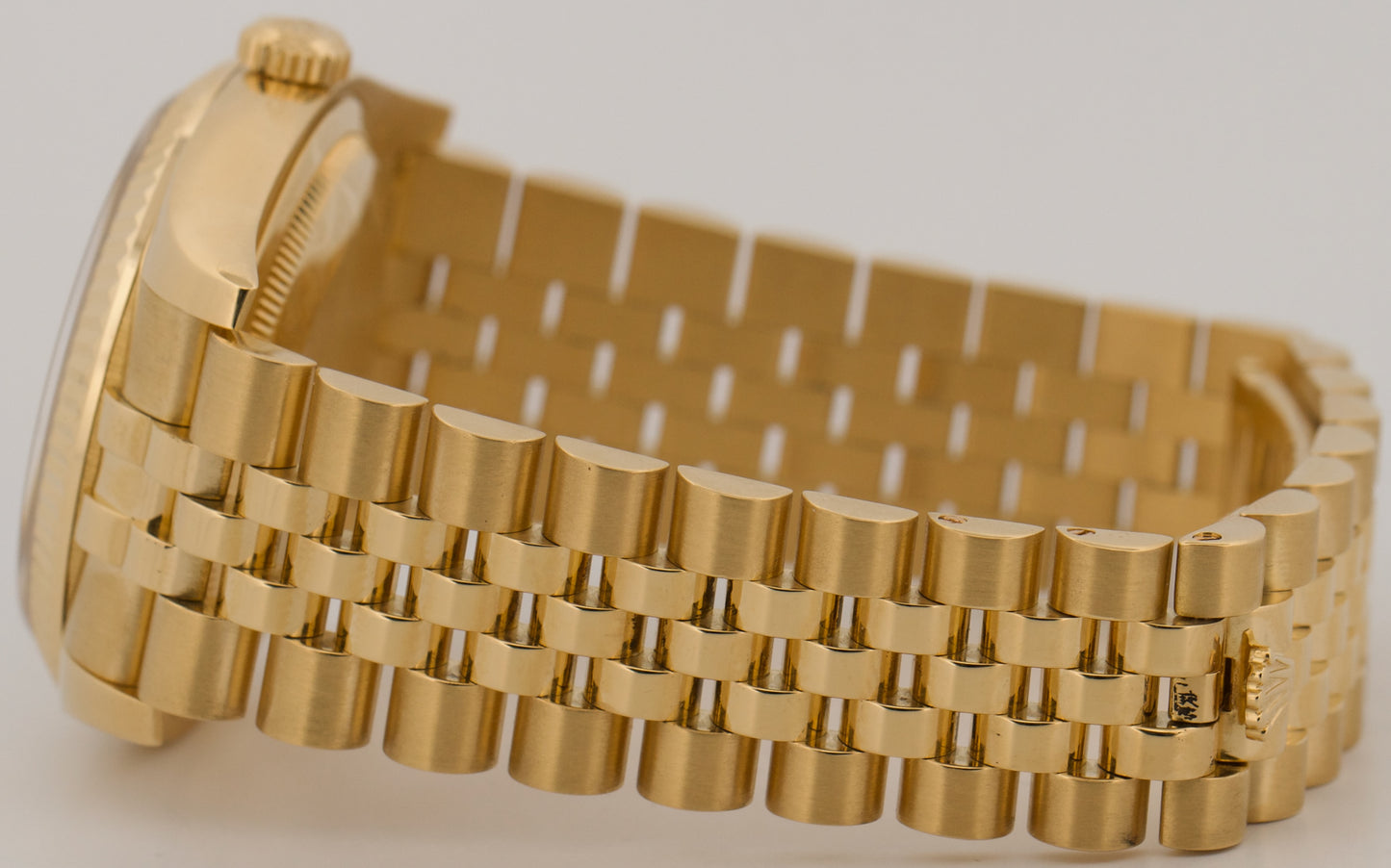 2008 PAPERS Rolex DateJust 36mm CHAMPAGNE 18K Gold Jubilee REHAUT 116238 BOX