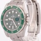 Rolex Submariner Date HULK Green 40mm Watch Ceramic Stainless Steel 116610 LV