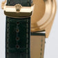 Rolex Day-Date 36 GREEN 18K Yellow Gold FLUTED Leather 36mm 118138 Watch
