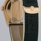 Rolex Day-Date 36 GREEN 18K Yellow Gold FLUTED Leather 36mm 118138 Watch